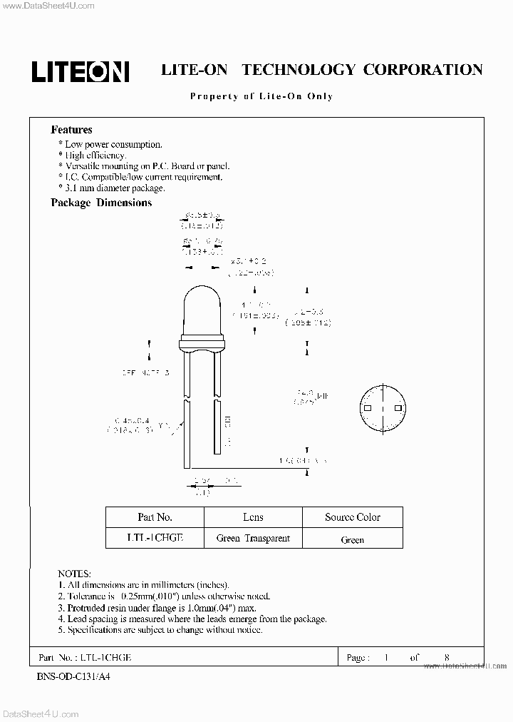 LTL-1CHGE_5764137.PDF Datasheet