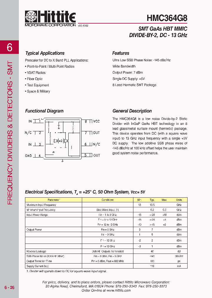 HMC364G8_5764586.PDF Datasheet