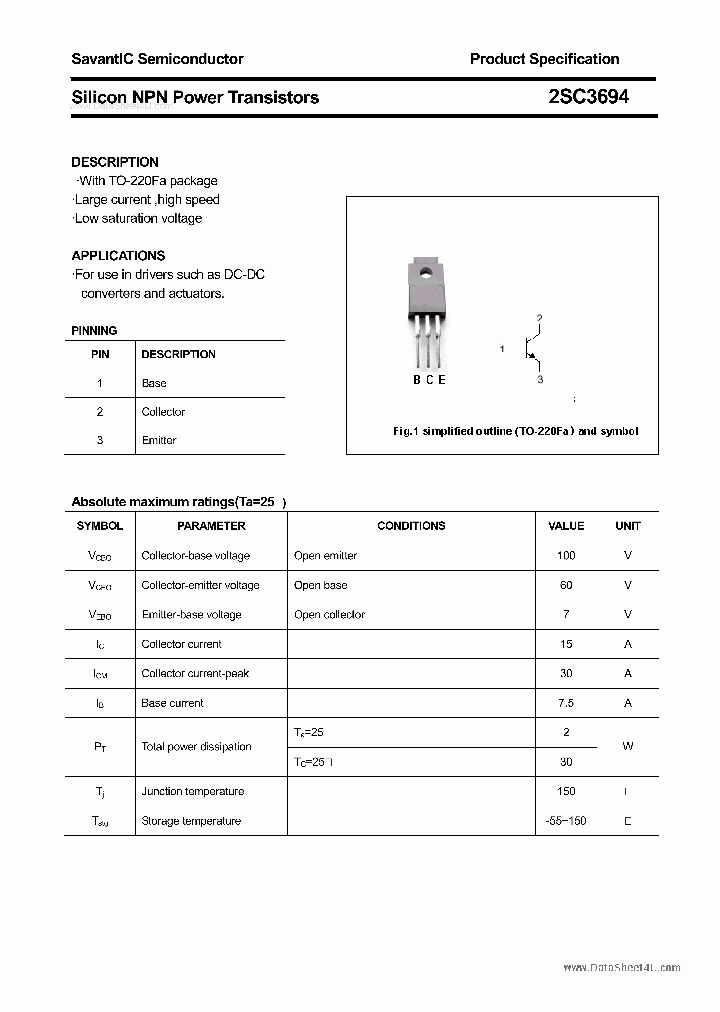 2SC3694_5764801.PDF Datasheet