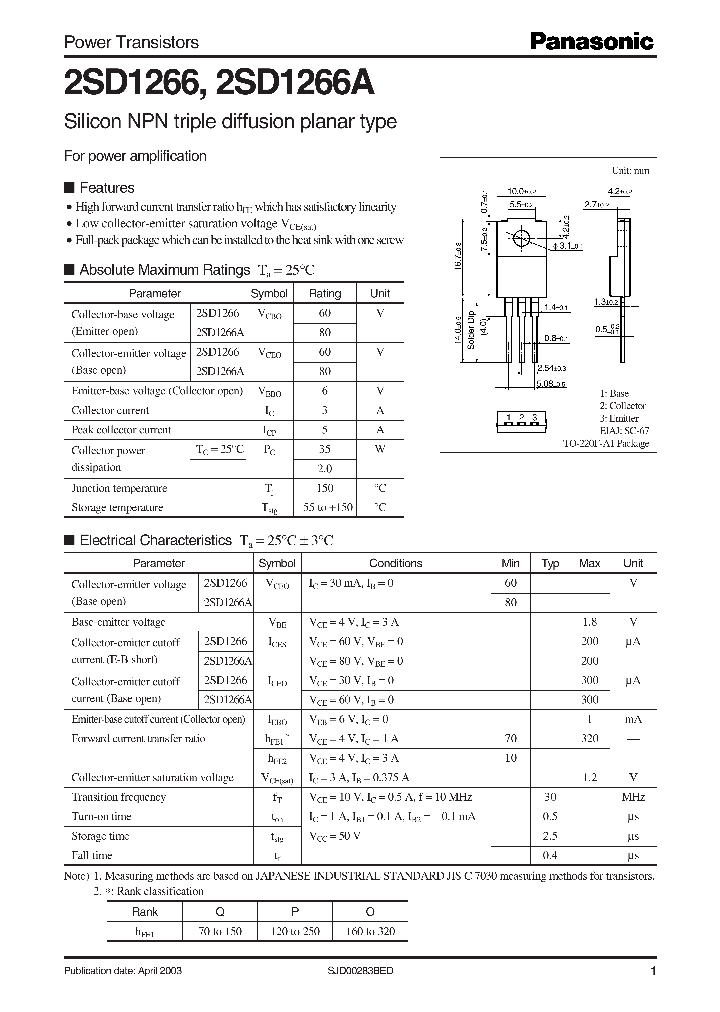 2SD1266_5765481.PDF Datasheet