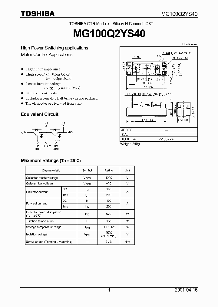 MG100Q2YS40_5767543.PDF Datasheet