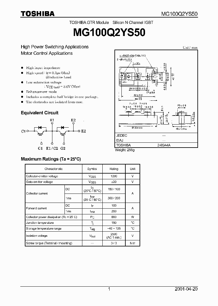 MG100Q2YS50_5767545.PDF Datasheet