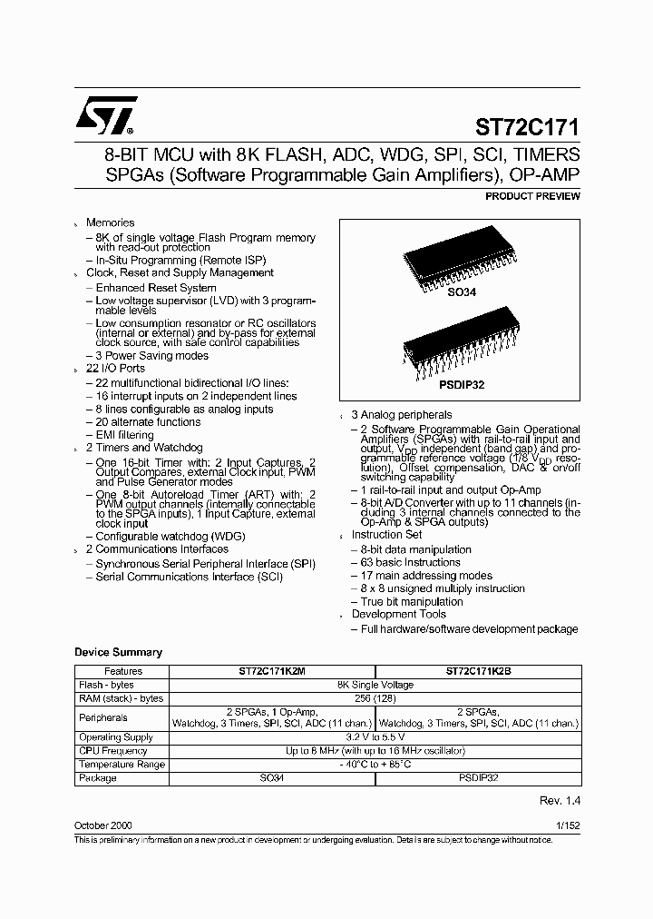ST72171K2_5767617.PDF Datasheet