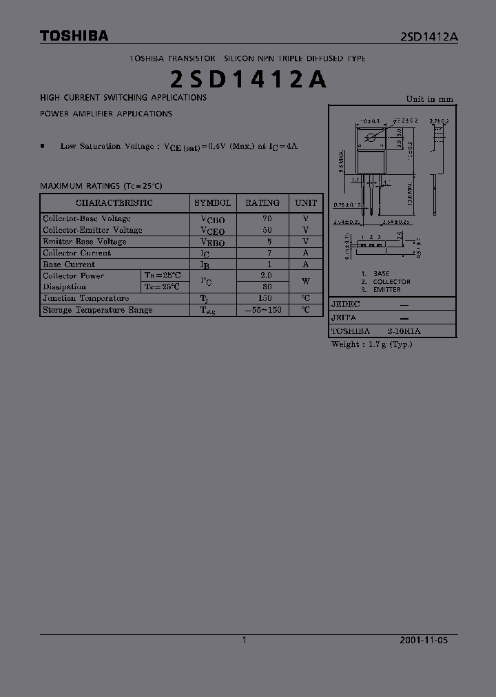 2SD1412A_5768242.PDF Datasheet
