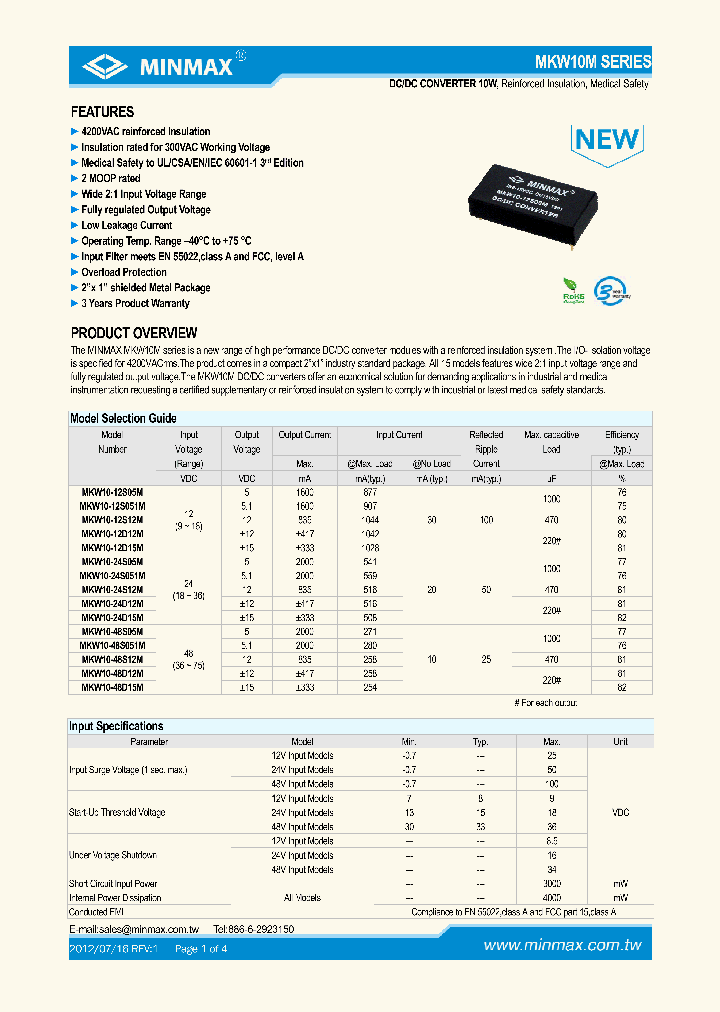 MKW10-12S051M_5770860.PDF Datasheet