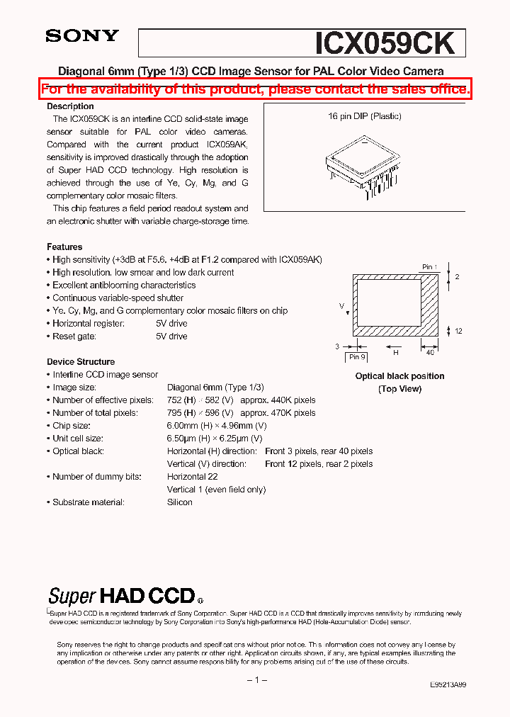 ICX059CK_5776534.PDF Datasheet
