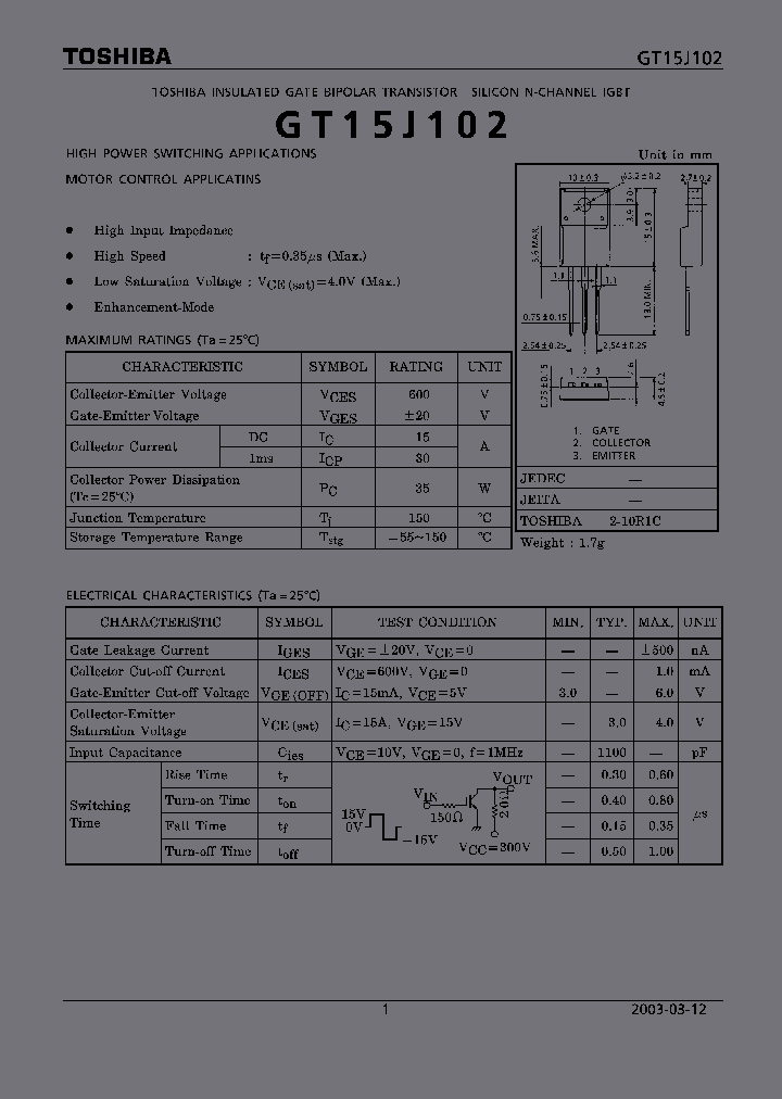 GT15J102_5779156.PDF Datasheet