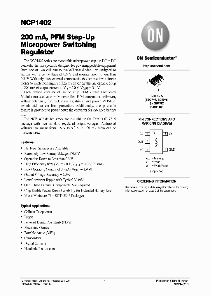 NCP1402SN27T1_5779541.PDF Datasheet
