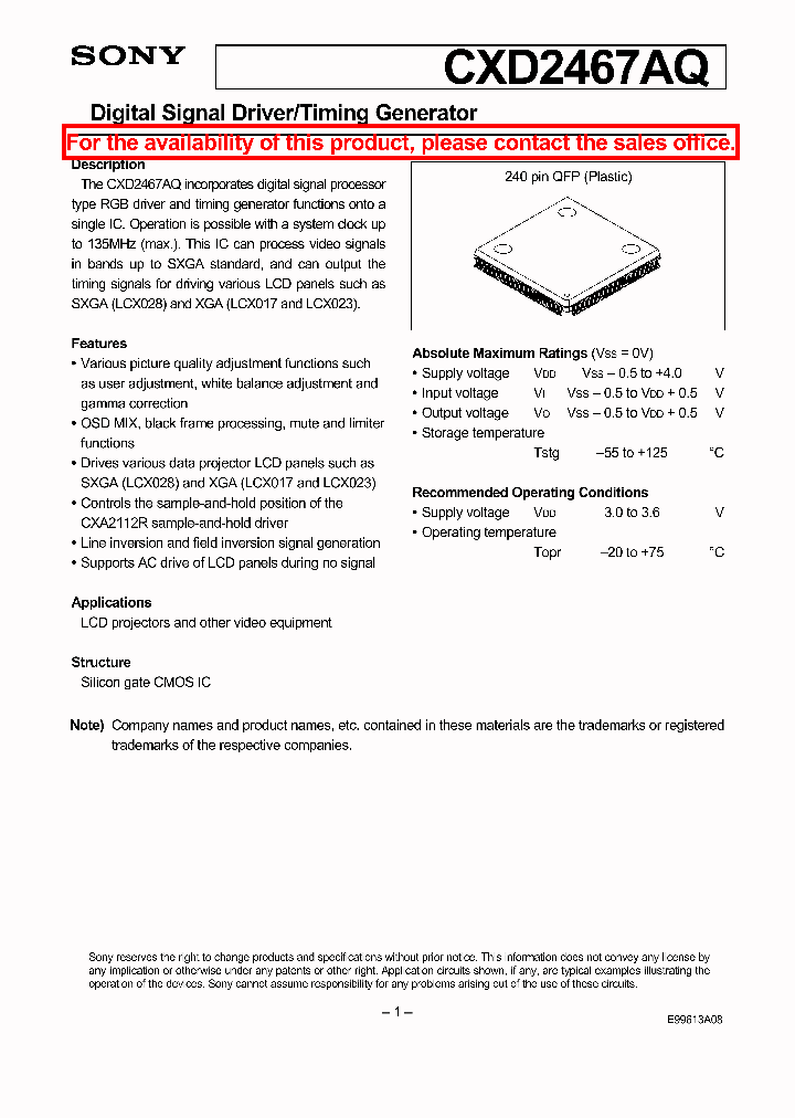 CXD2467AQ_5782858.PDF Datasheet