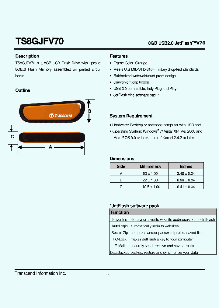 TS8GJFV70_5784482.PDF Datasheet