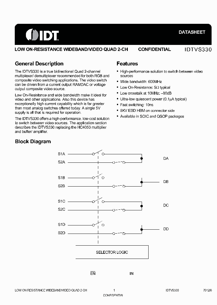 IDTVS330QG8_5785035.PDF Datasheet