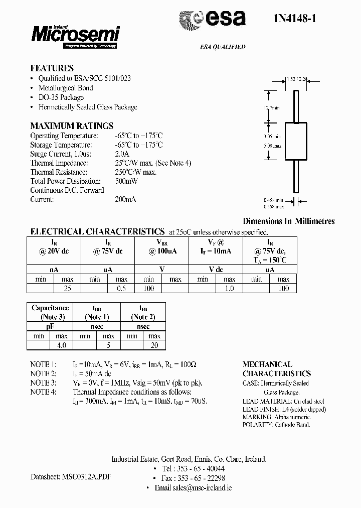 ESA1N4148-1_5787582.PDF Datasheet