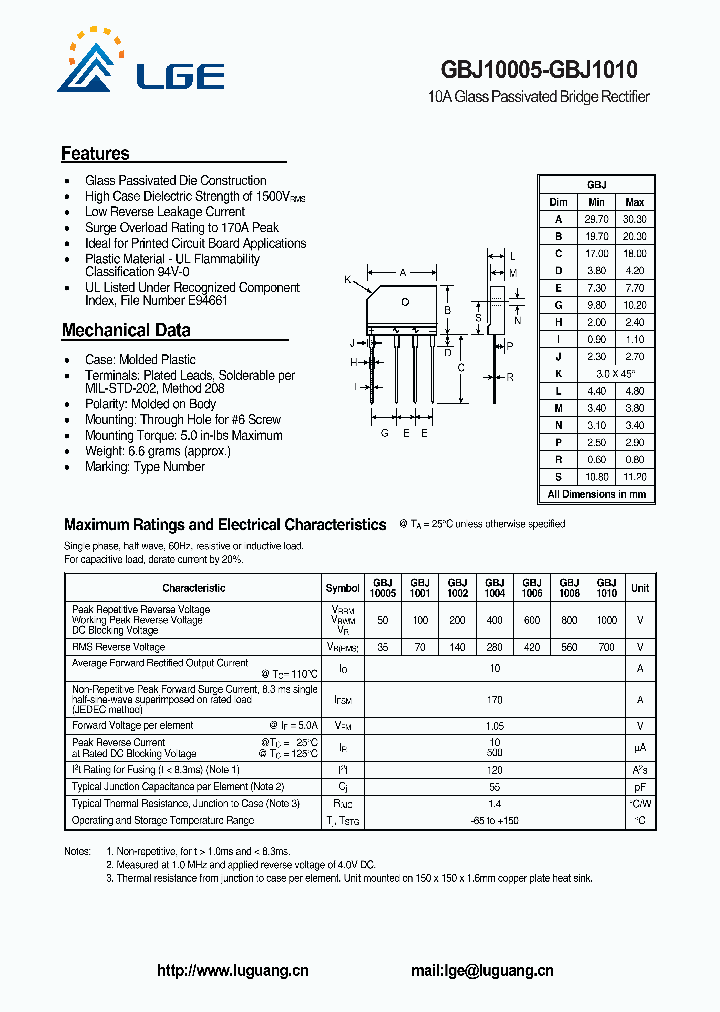 GBJ10005_5793408.PDF Datasheet