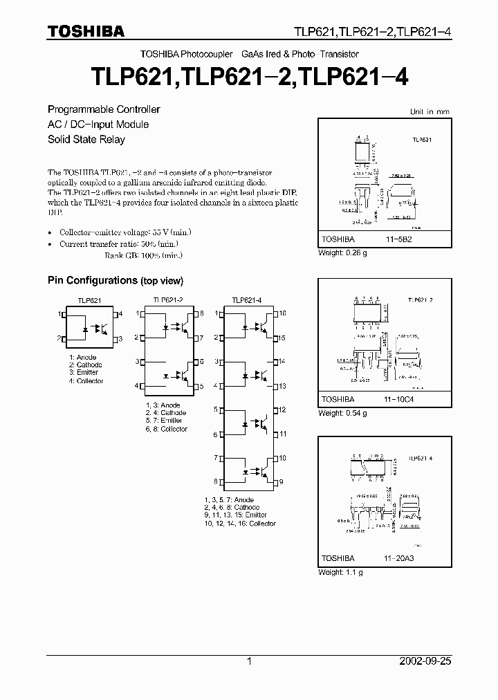 TLP621_5793478.PDF Datasheet