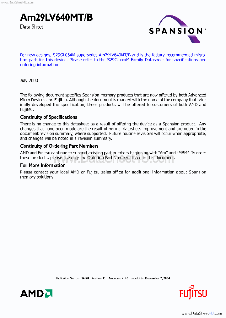 AM29LV640MT_5794028.PDF Datasheet