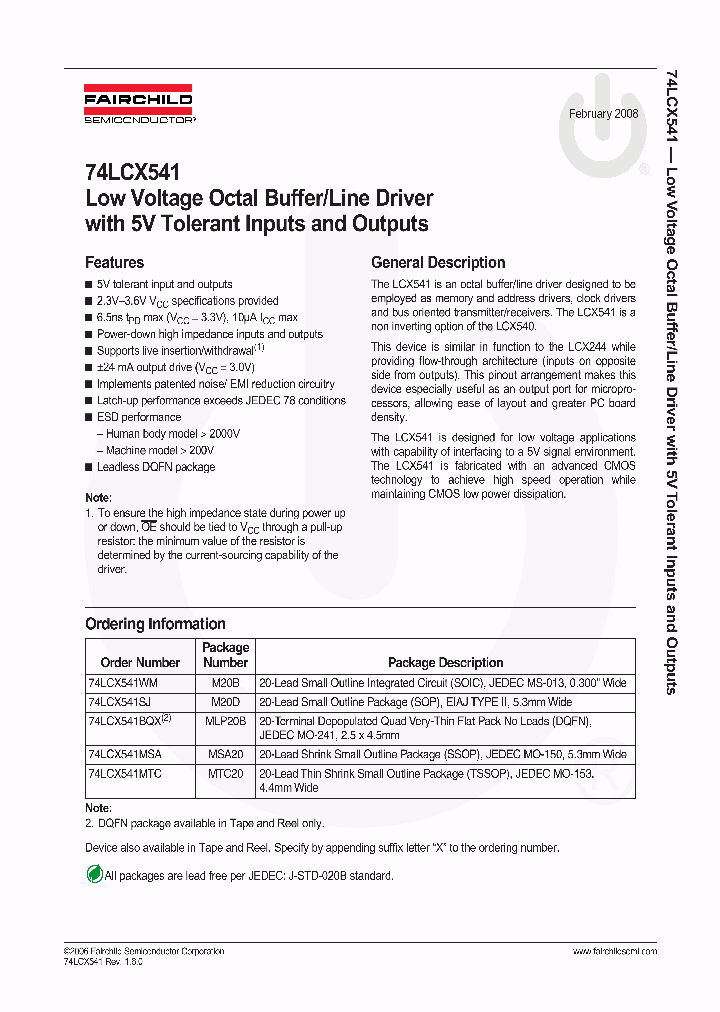 74LCX541WMX_5795411.PDF Datasheet