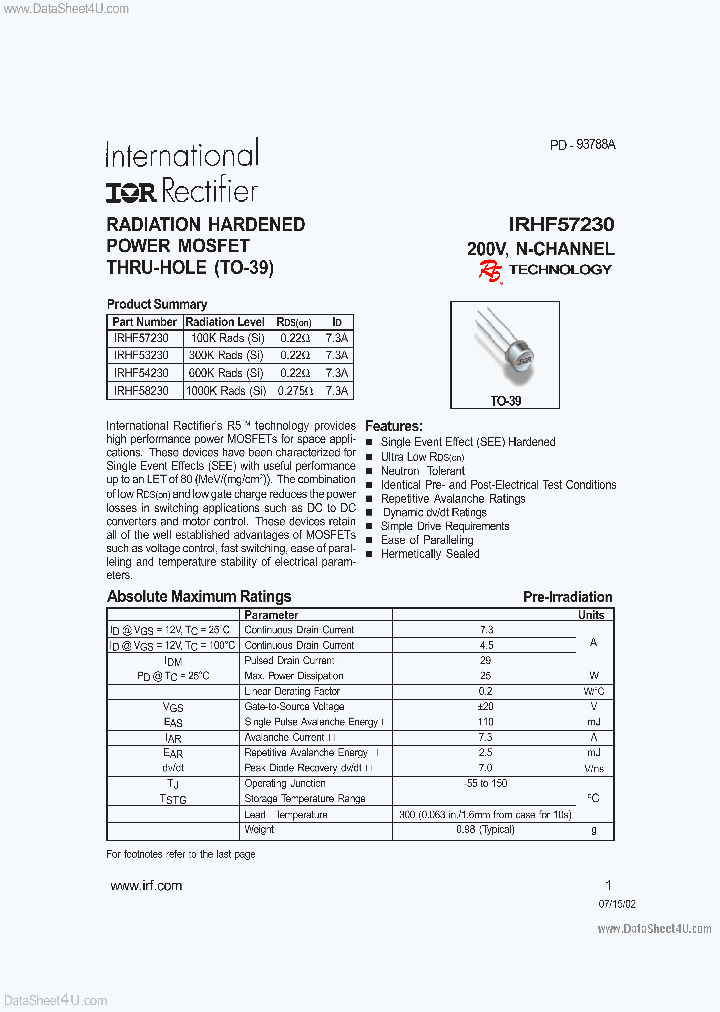 IRHF58230_5795894.PDF Datasheet