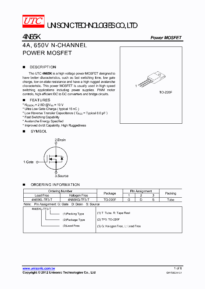 4N65KL-TF3-T_5796636.PDF Datasheet