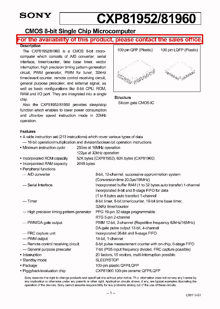 CXP81952_5800094.PDF Datasheet