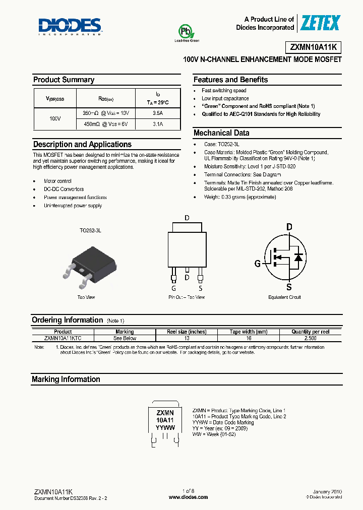 ZXMN10A11KTC_5801326.PDF Datasheet