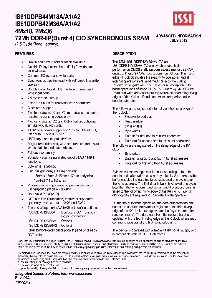 IS61DDPB42M36AA1A2_5804108.PDF Datasheet