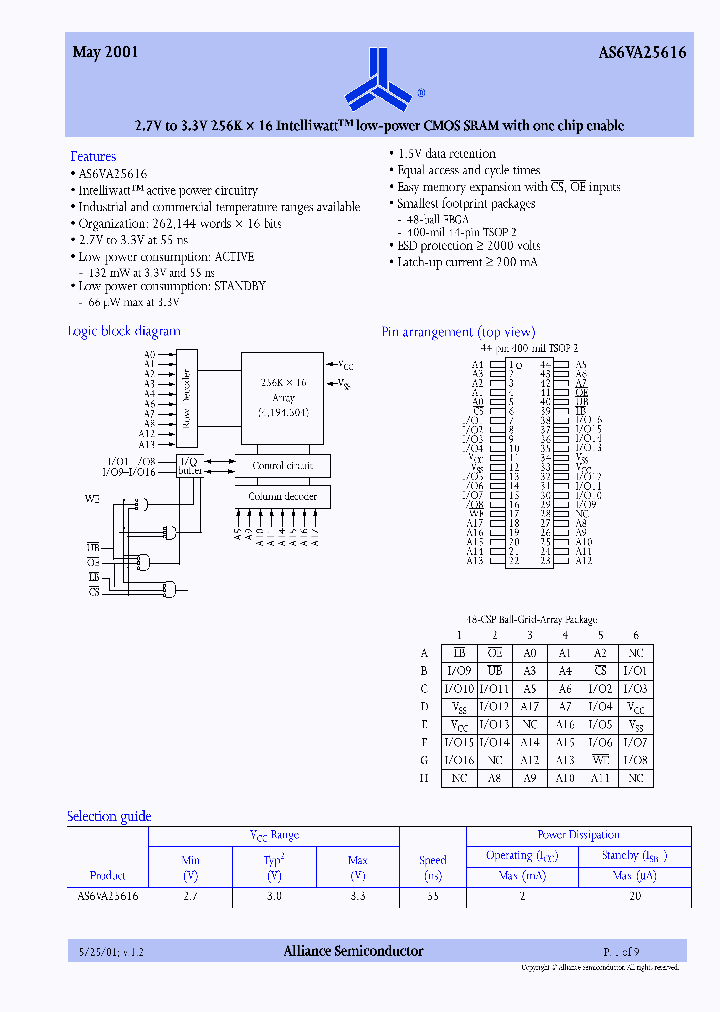 AS6VA25616-BC_5804806.PDF Datasheet