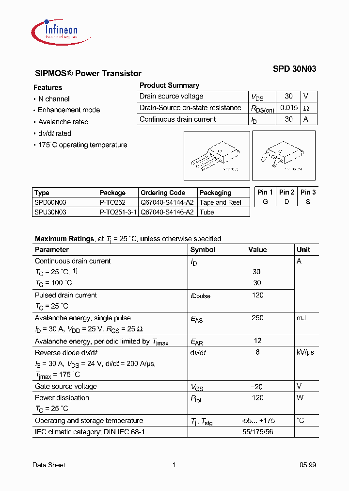 SPD30N03_5809186.PDF Datasheet