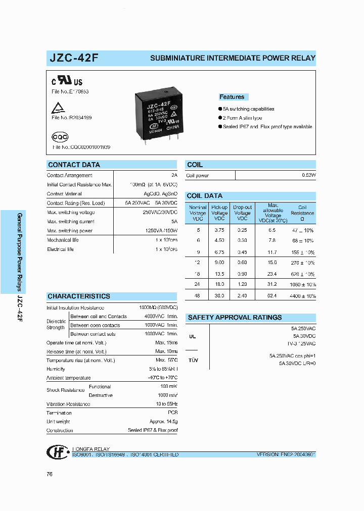 JZC-42F_5810233.PDF Datasheet