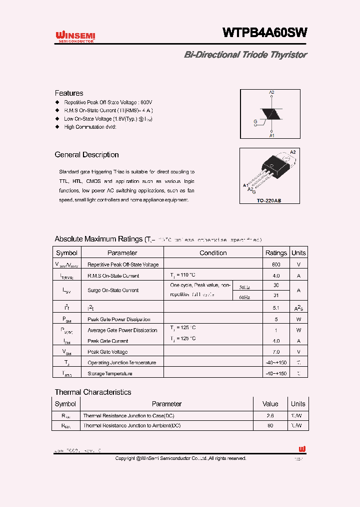 WTPB4A60SW_5810697.PDF Datasheet