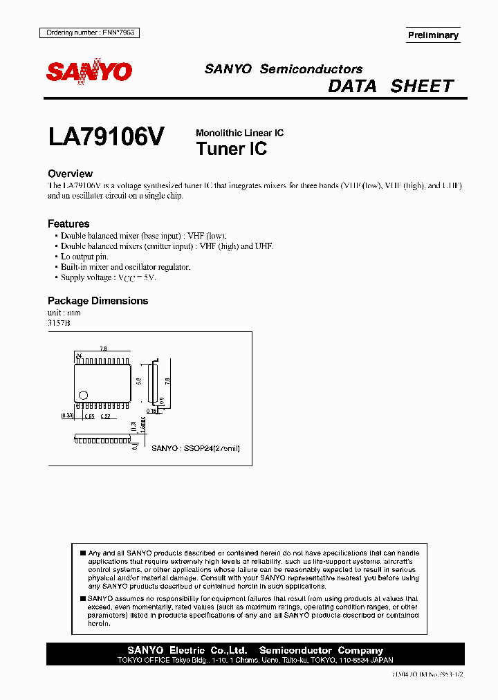 LA79106V_5814331.PDF Datasheet