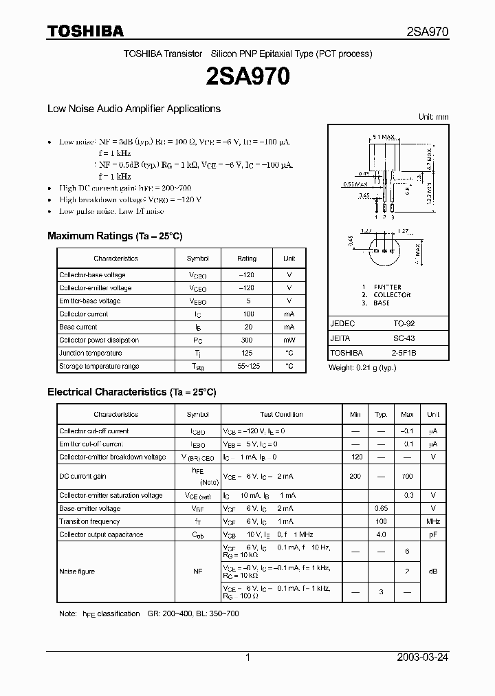 2SA970_5815898.PDF Datasheet