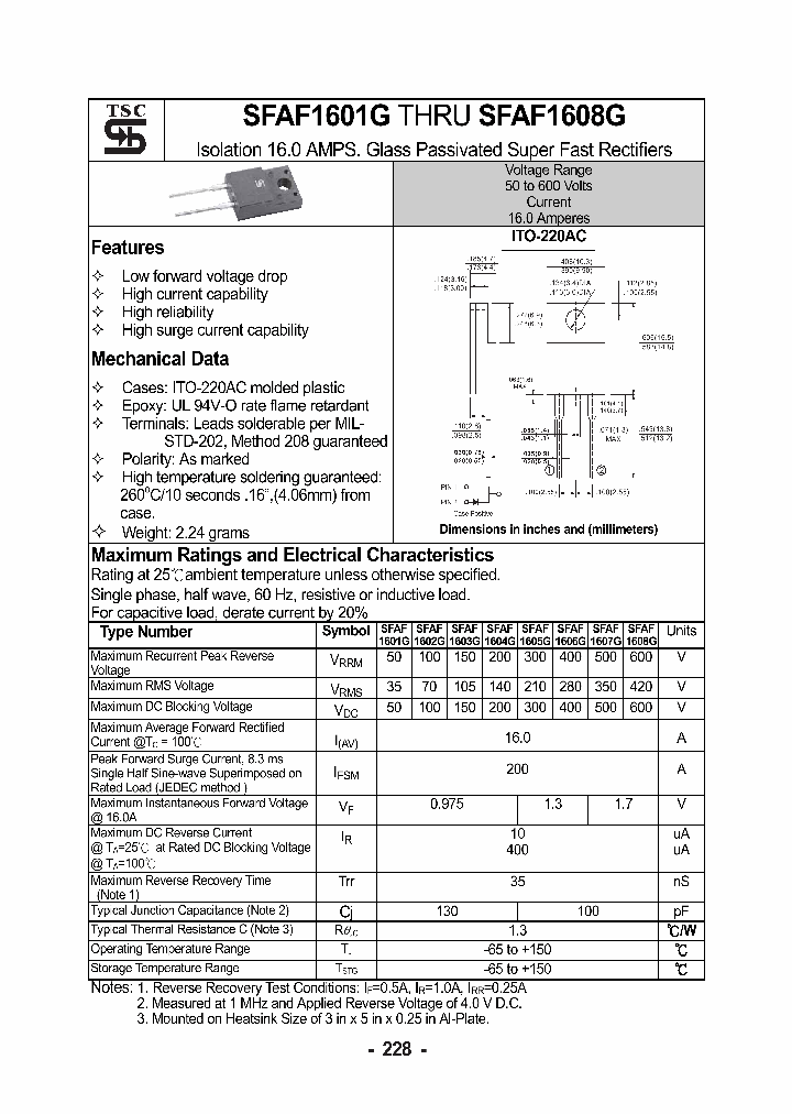 SFAF1601G_5817664.PDF Datasheet