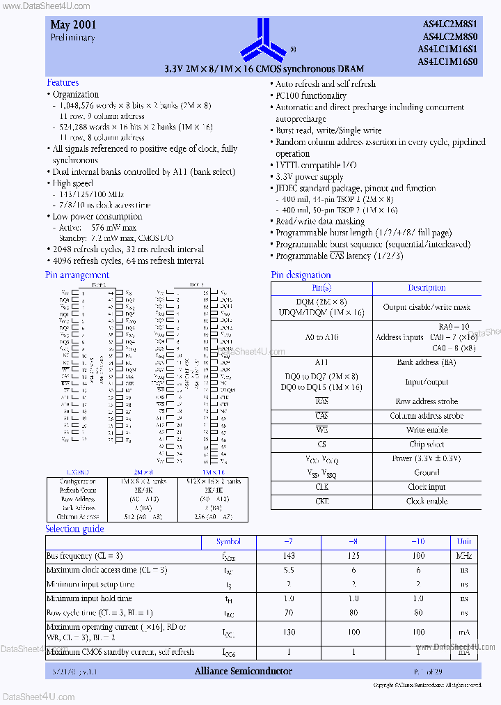 AS4LC1M16S0_5811526.PDF Datasheet