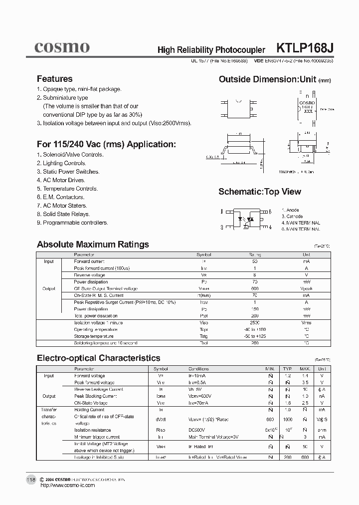 KTLP168J_5822178.PDF Datasheet