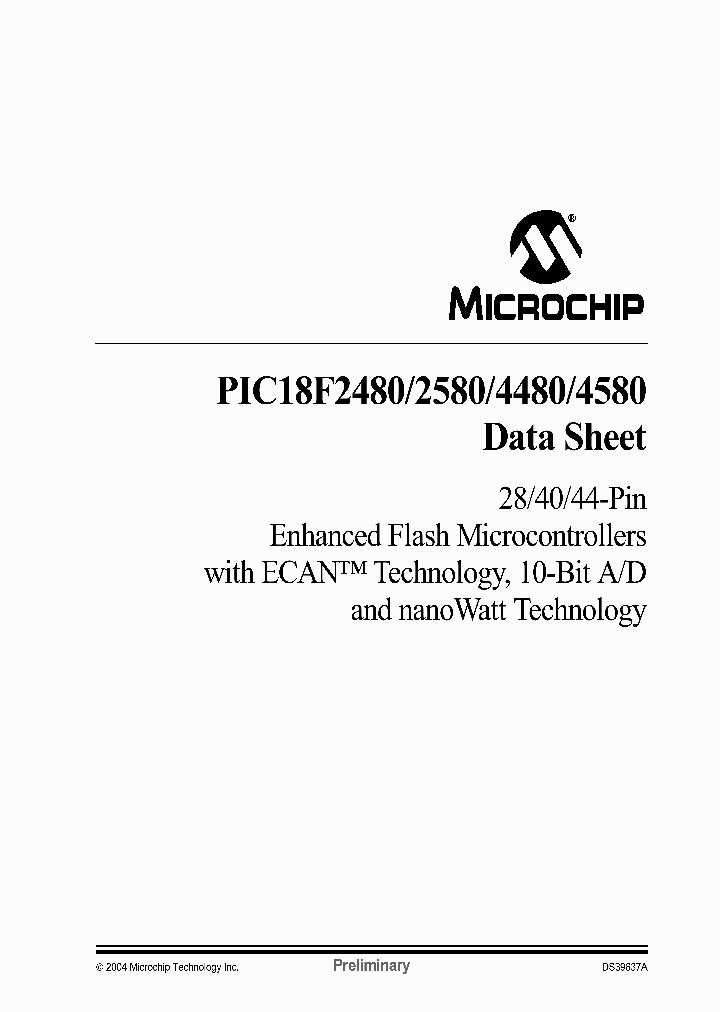 PIC18F2480_5821392.PDF Datasheet