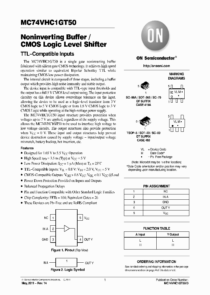 MC74VHC1GT5011_5826993.PDF Datasheet