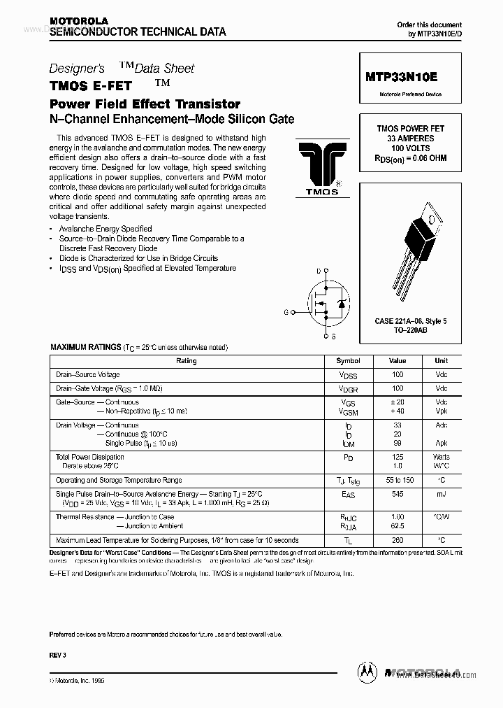 TP33N10E_5827065.PDF Datasheet