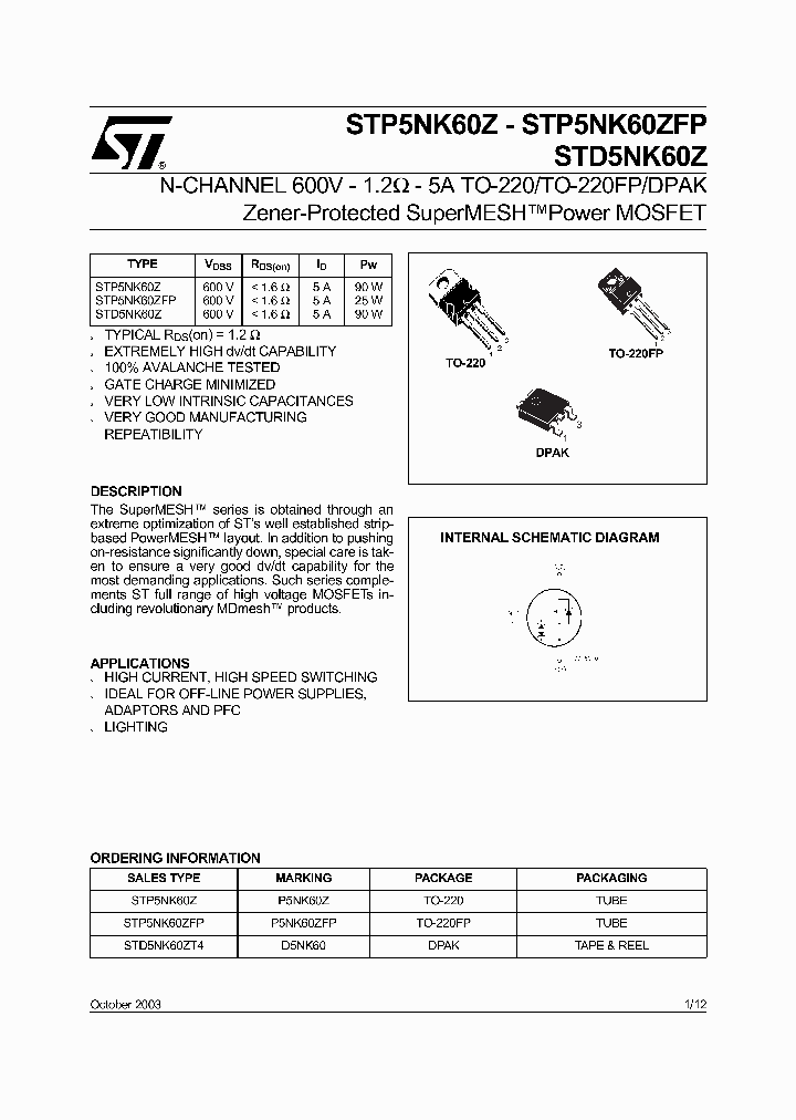 STD5NK60ZT4_5829148.PDF Datasheet