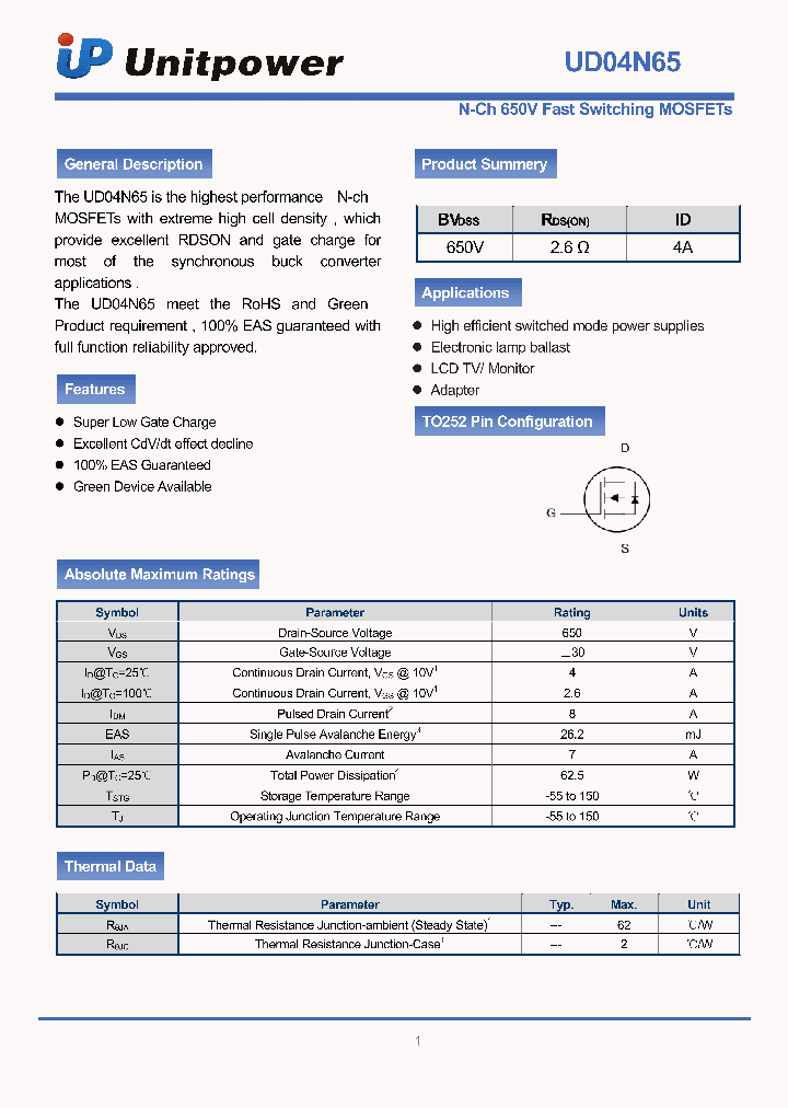 UD04N65_5827868.PDF Datasheet