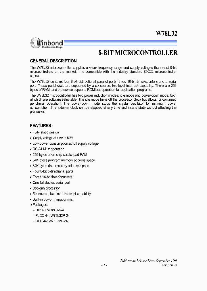 W78L32PF_5828934.PDF Datasheet