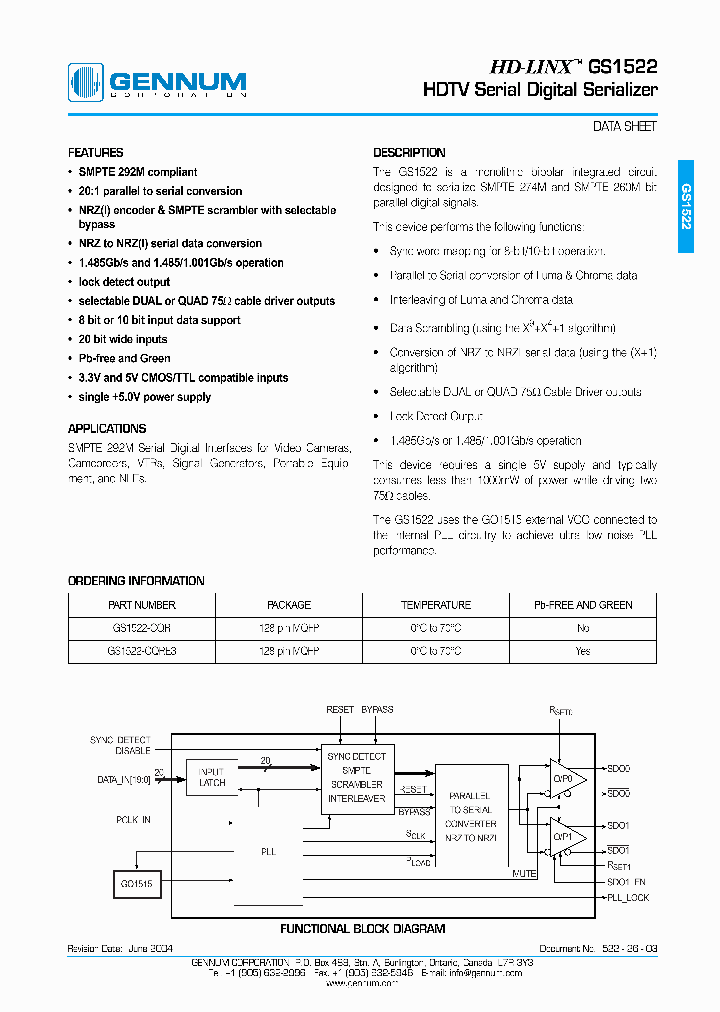 GS1522-CQRE3_5831476.PDF Datasheet