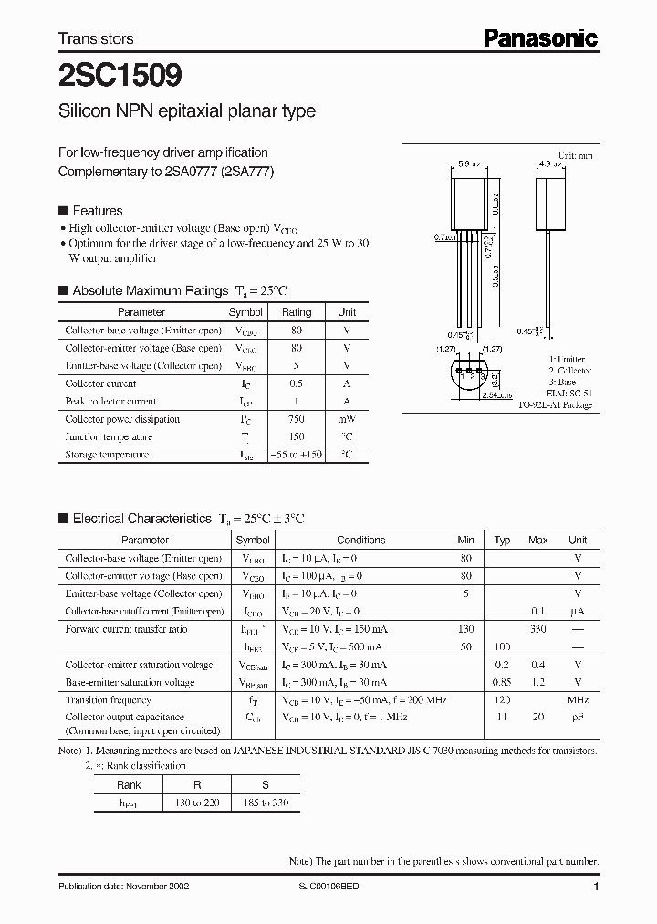 2SC1509_5831906.PDF Datasheet