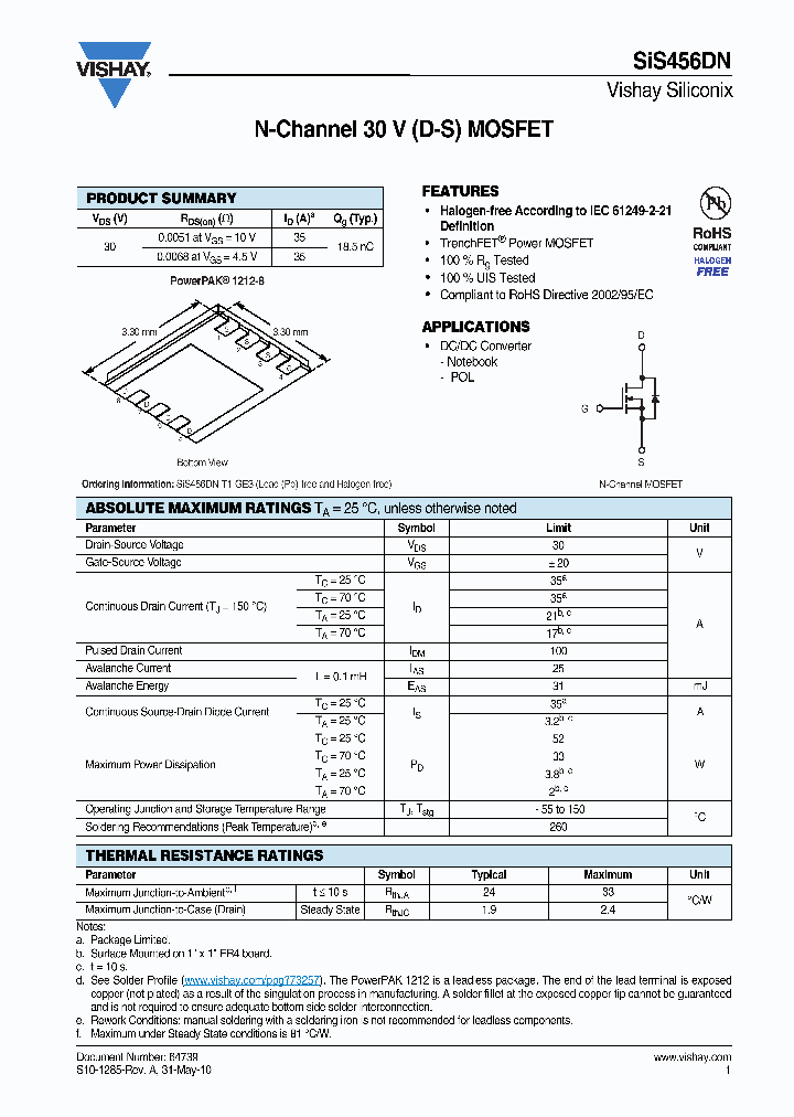 SIS456DN_5835788.PDF Datasheet