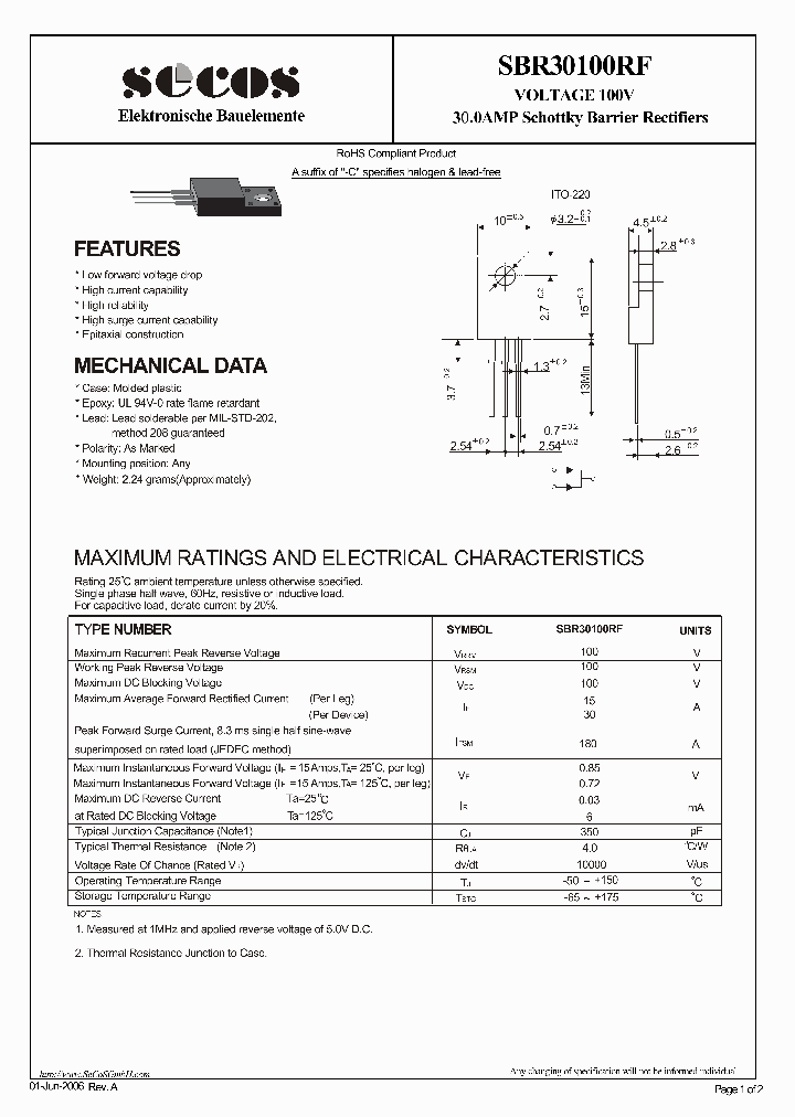 SBR30100RF_5837431.PDF Datasheet