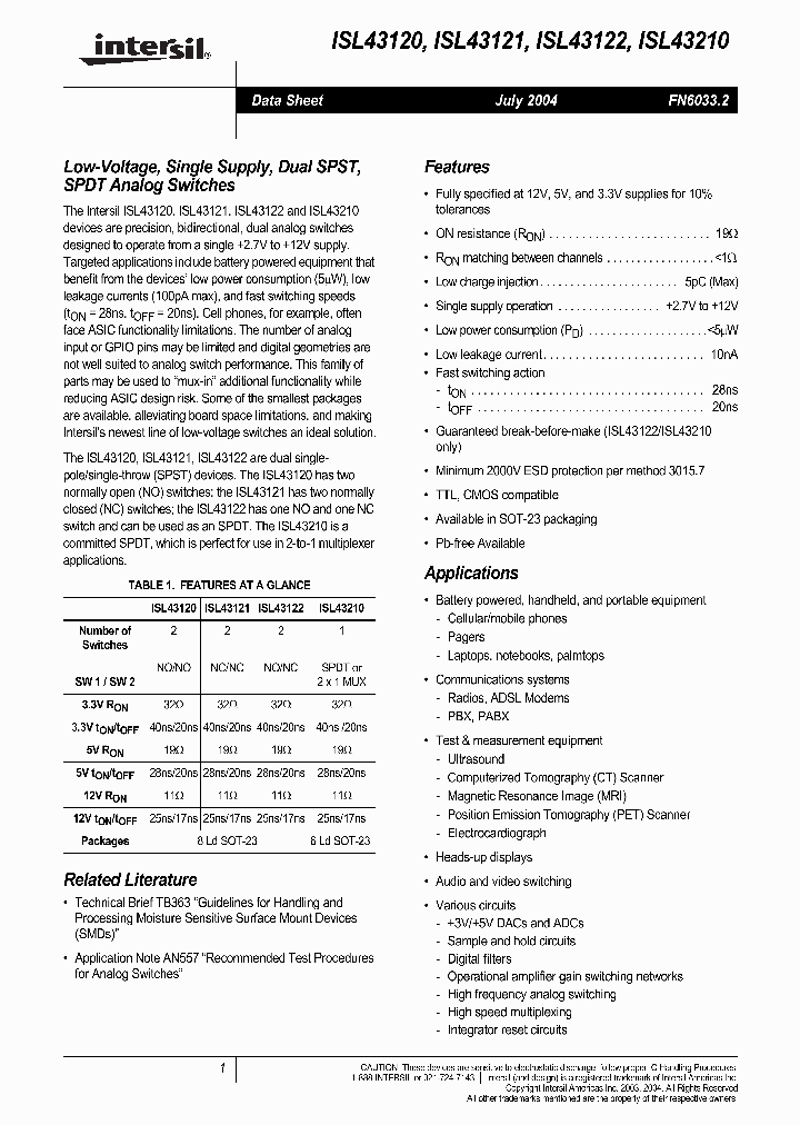 ISL43120_5837584.PDF Datasheet