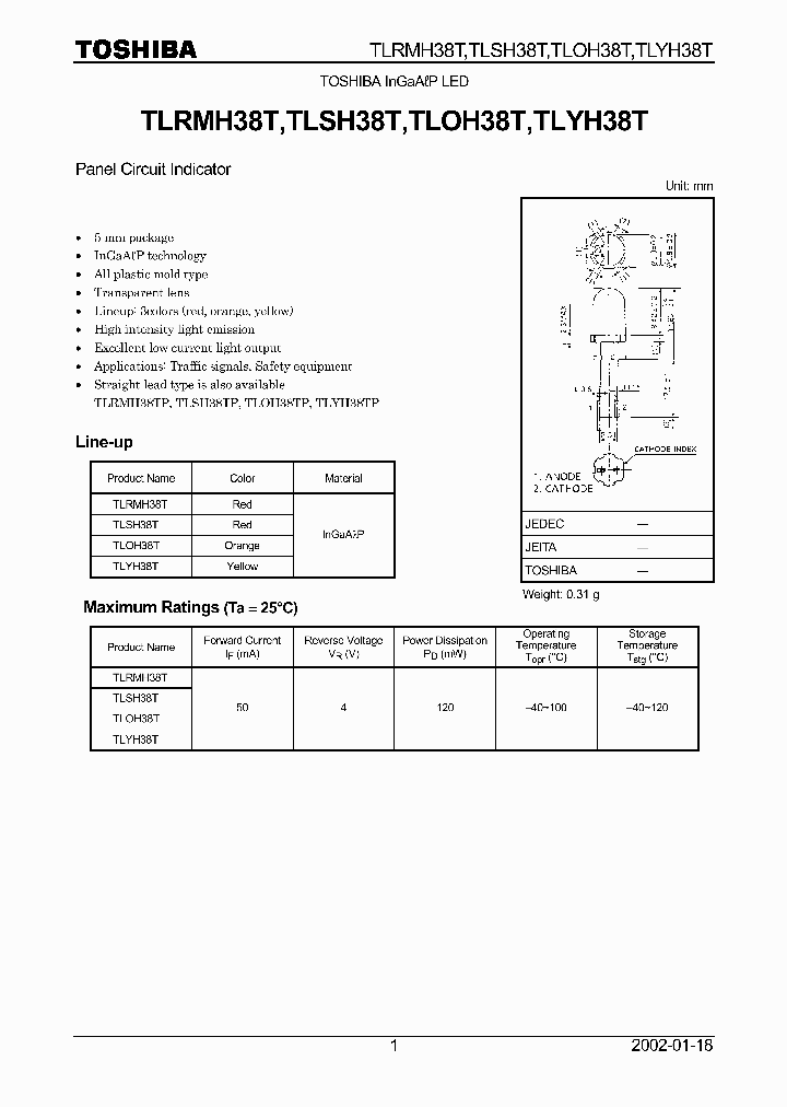 TLSH38T_5837937.PDF Datasheet