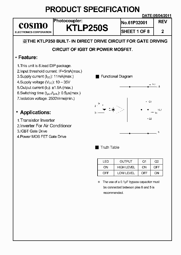 KTLP250S_5826484.PDF Datasheet