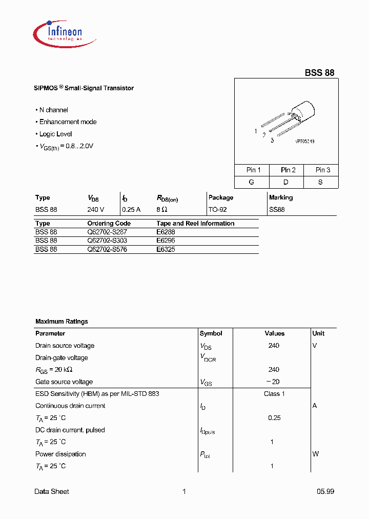BSS88_5840196.PDF Datasheet