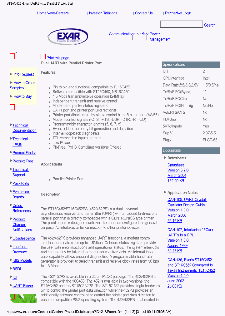 ST16C452IJ68PS-F_5843508.PDF Datasheet