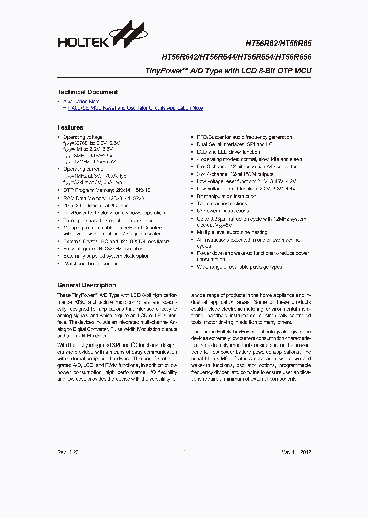 HT56R64212_5846917.PDF Datasheet